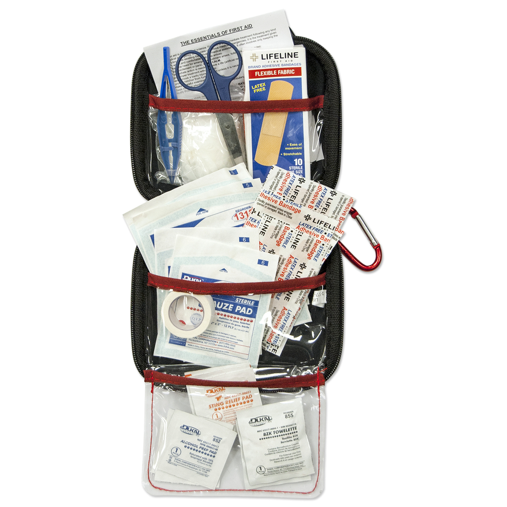 Lifeline 4404 - Lifeline Med Hard Shell Foam First Aid Emergency Kit 53Units