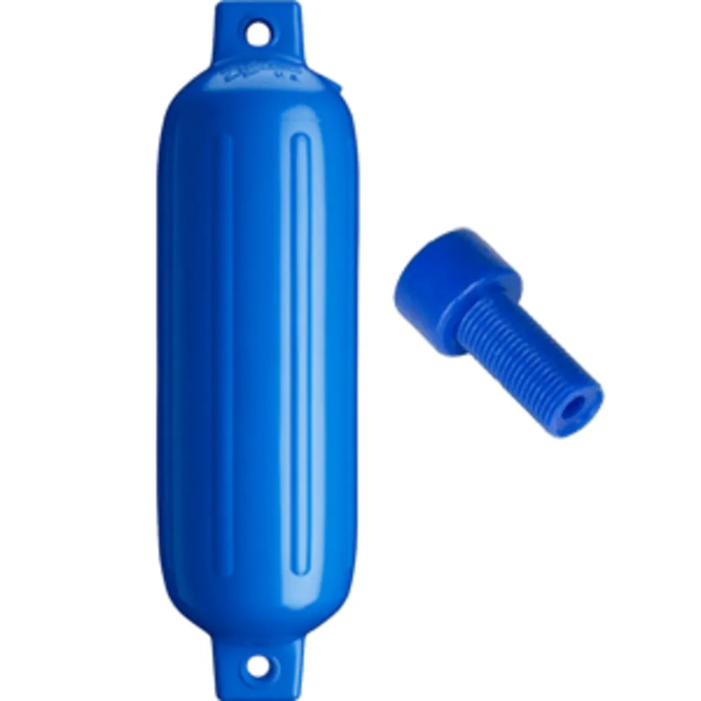 Polyform G-3-BLUE — Polyform G-3 Twin Eye Fender 5.5" x 19" - Blue w/Adapter