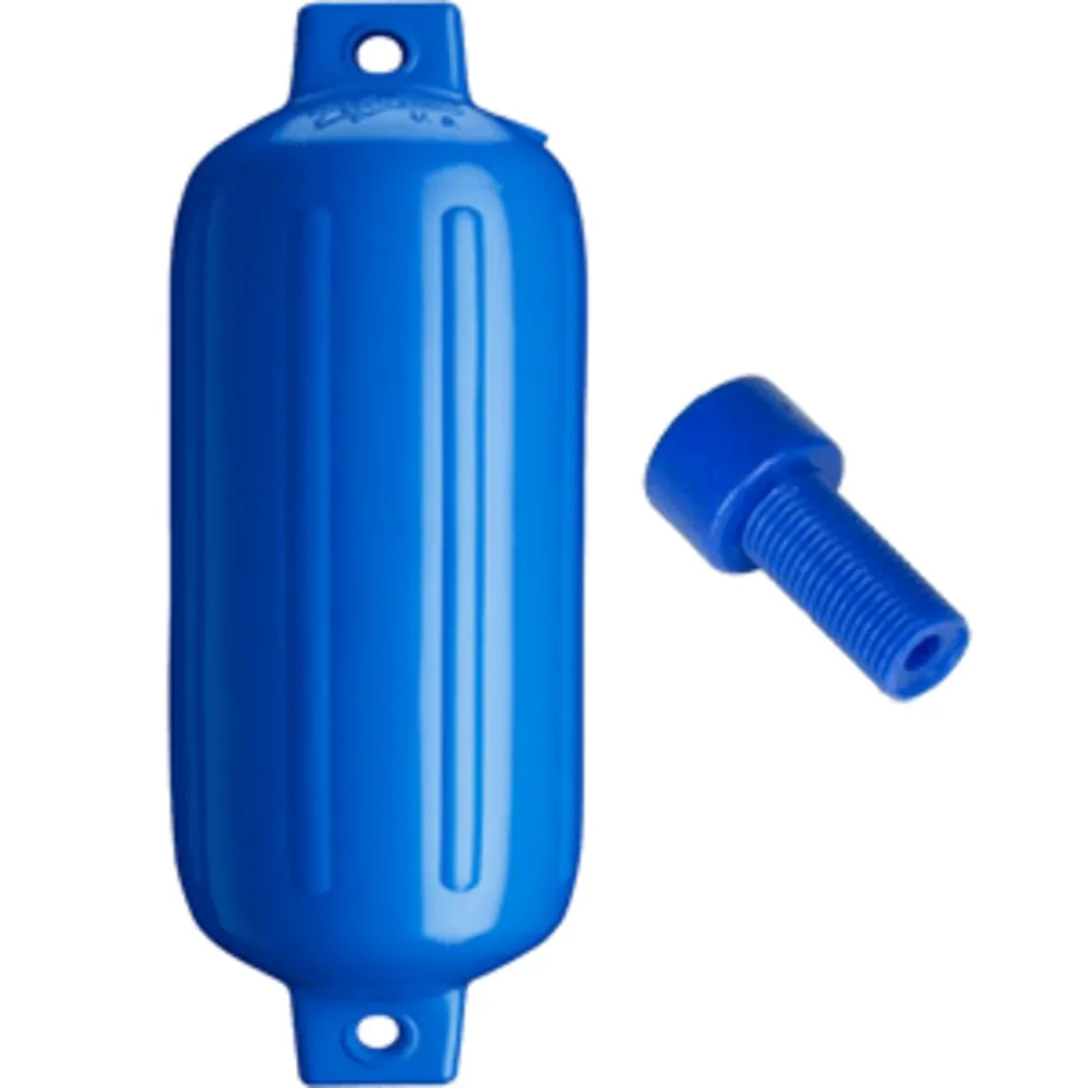 Polyform G-5 BLUE — Polyform G-5 Twin Eye Fender 8.8" x 26.8" - Blue w/Adapter