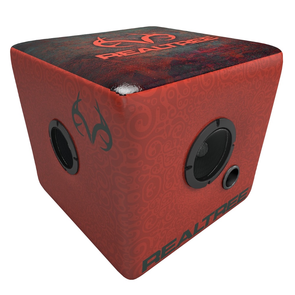 Rainmaker GQ1604 - Rainmaker Realtree Bluetooth Speaker Ottoman-Red