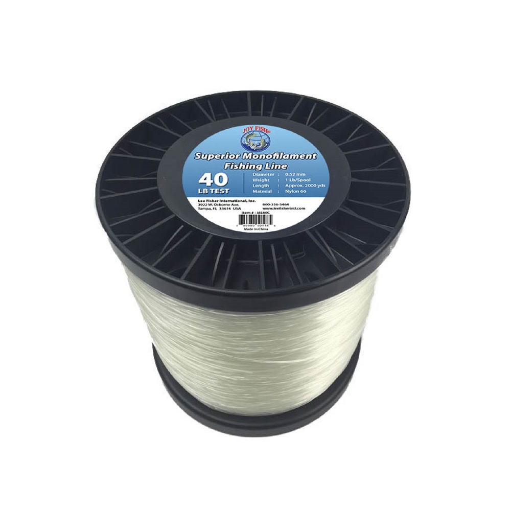 Lee Fisher LI-ML040C5 - Joy Fish 5 Lb Spool Monofilament Fishing Line-40Lb Clear