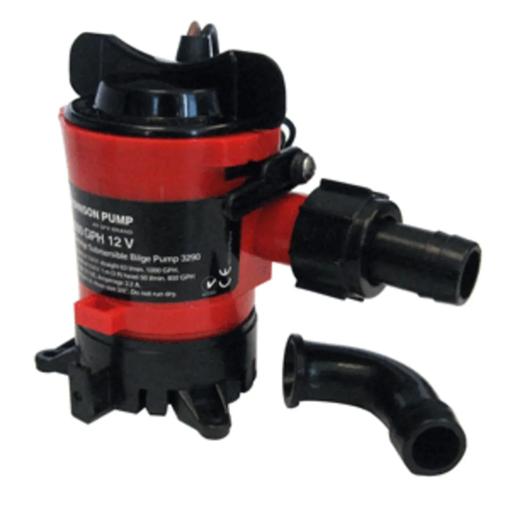 Johnson Pump 32903 — Johnson Pump 1000 GPH Bilge Pump 3/4" 12V Dura Ports