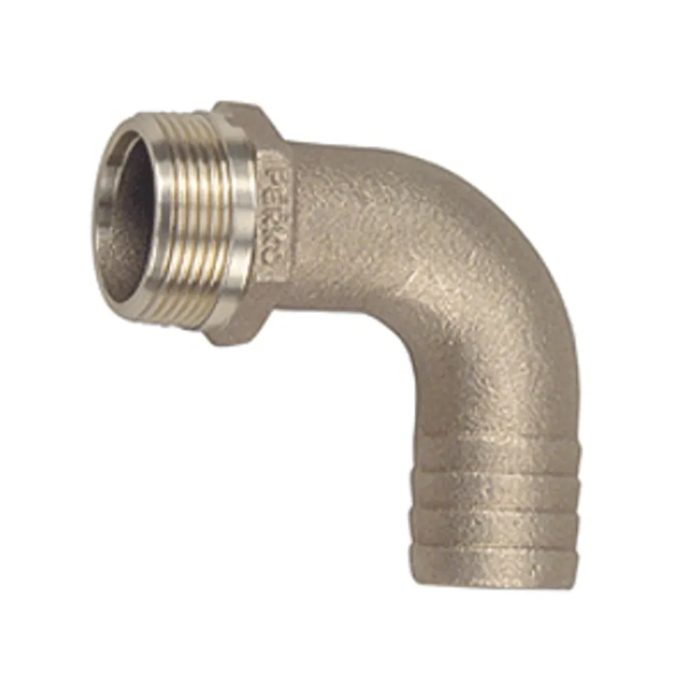 Perko 0063DP7PLB — Perko 1-1/4" Pipe to Hose Adapter 90 Degree Bronze MADE IN THE USA