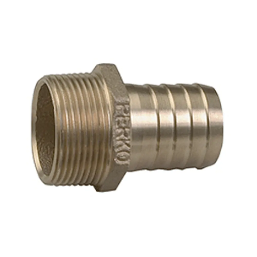 Perko 0076DP6PLB — Perko 1" Pipe To Hose Adapter Straight Bronze MADE IN THE USA
