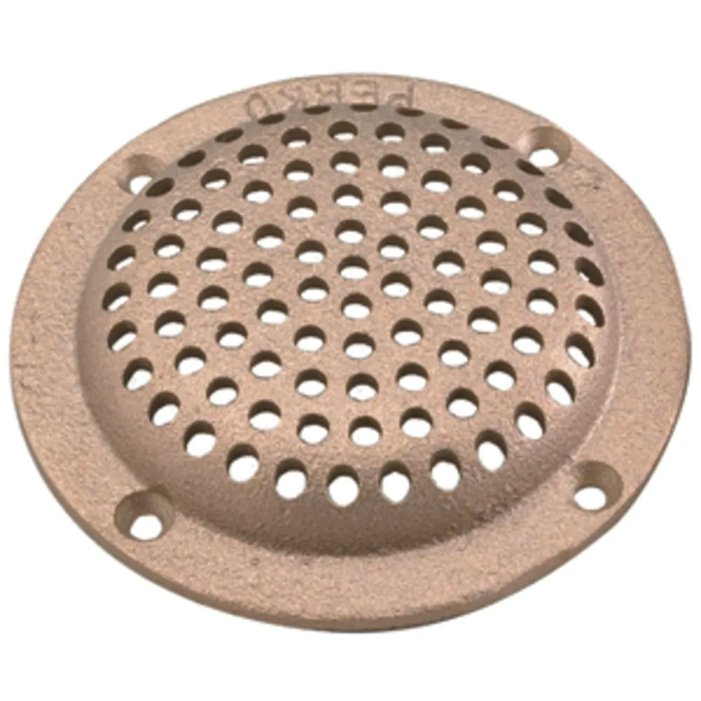 Perko 0086DP4PLB — Perko 4" Round Bronze Strainer MADE IN THE USA