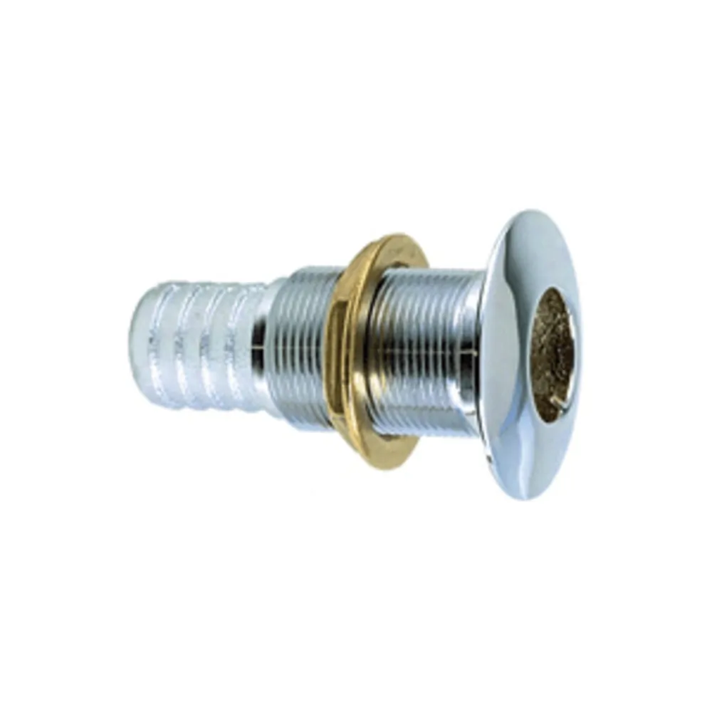 Perko 0350008DPC — Perko 1-1/2" Thru-Hull Fitting f/ Hose Chrome Plated Bronze Made in the USA