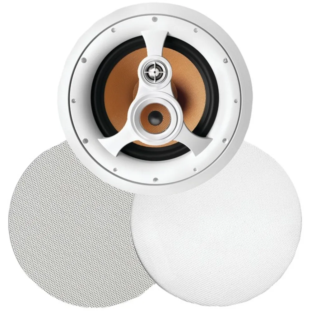 BIC BICH310C — BIC America H-310C 250-Watt 3-Way 10 In-Ceiling Speaker with Pivoting Tweeter & Midrange Plus Metal & Cloth Grilles