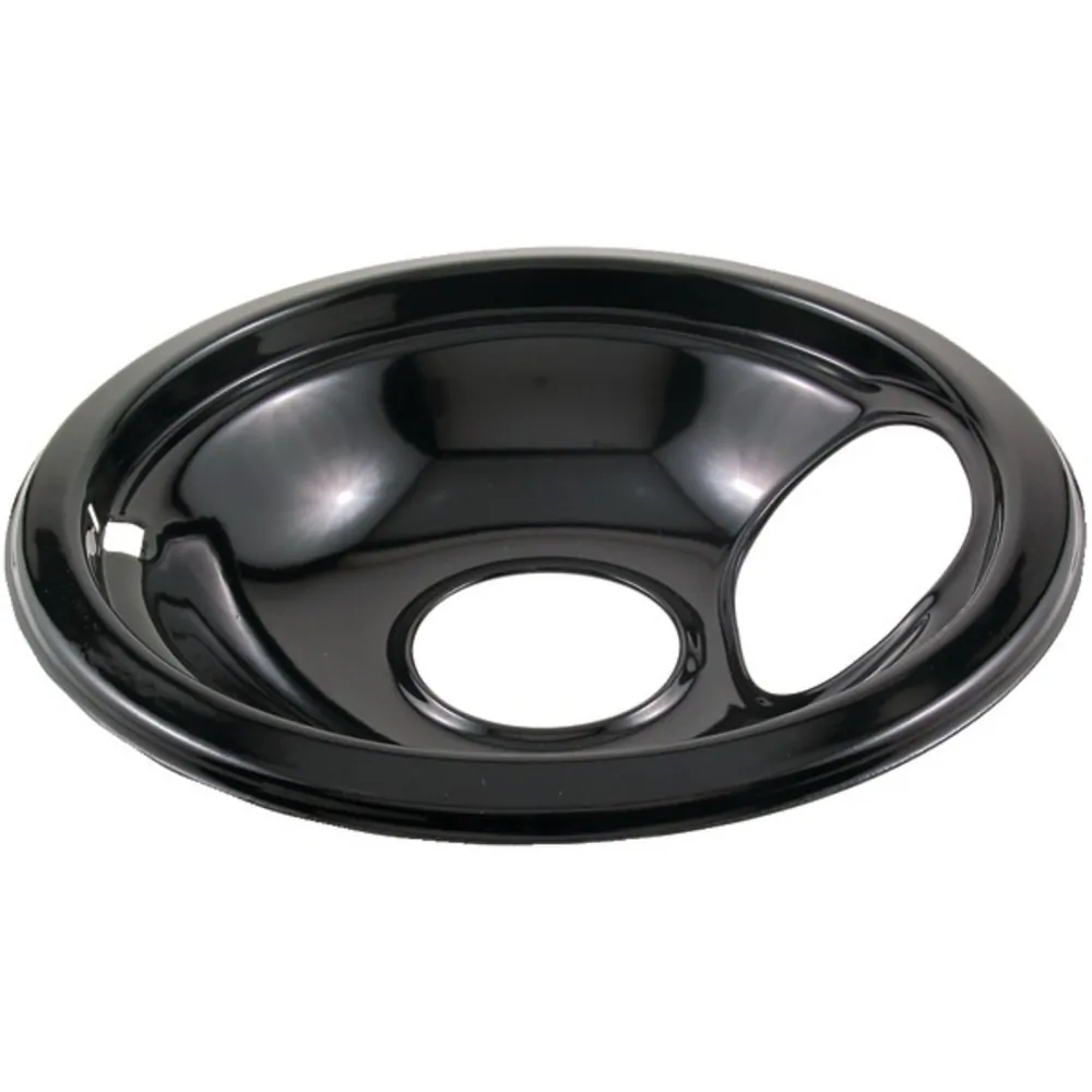 STANCO METAL PRODUCTS 415-6 — Stanco Metal Products 415-6 Black Porcelain Replacement Drip Pan (6)