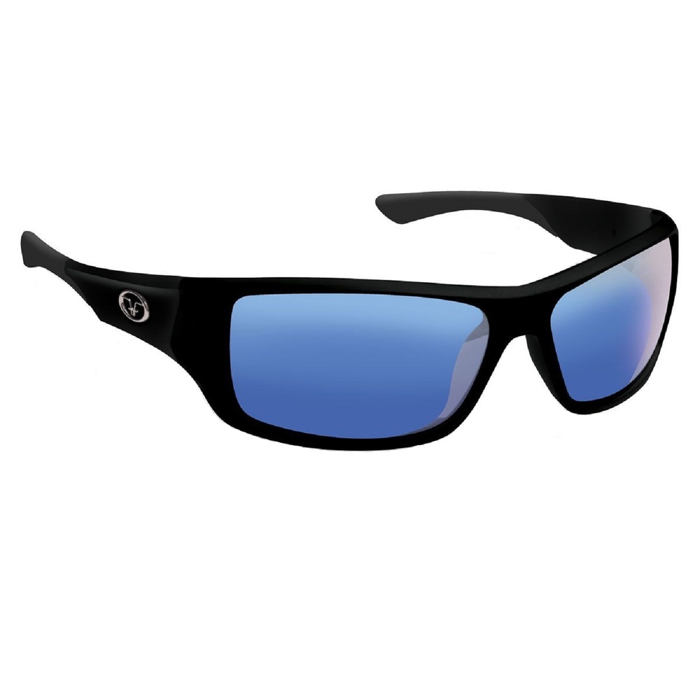 Flying Fisherman 7391BSB - Flying Fisherman Triton Matte Blk Smoke Blue Mirror Sunglass