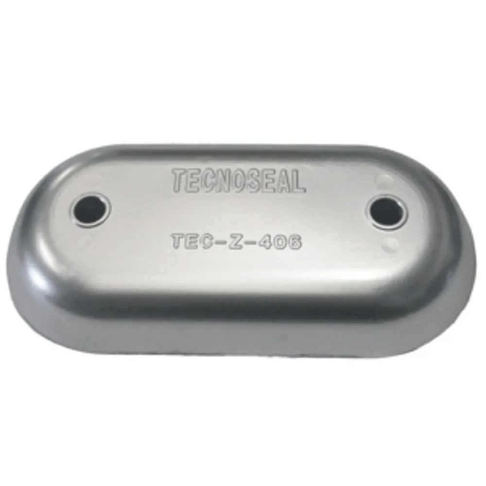Tecnoseal CW51779 — Zinc Hull Plate Anode - Tecnoseal Z406 Replacement