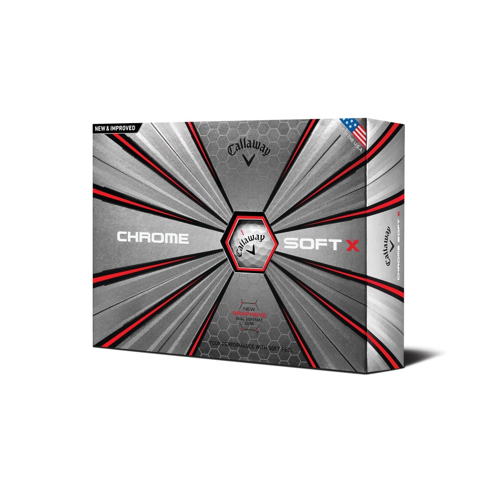 Callaway 642405512 - Callaway Chrome Soft X Golf Balls 12-Pack White
