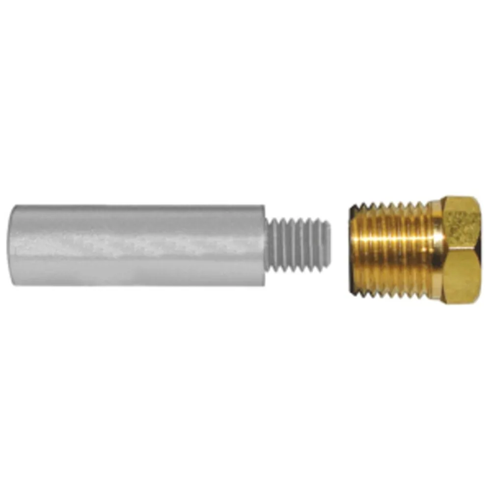 Tecnoseal CW52059 — Tecnoseal E3 Pencil Zinc w/Brass Cap