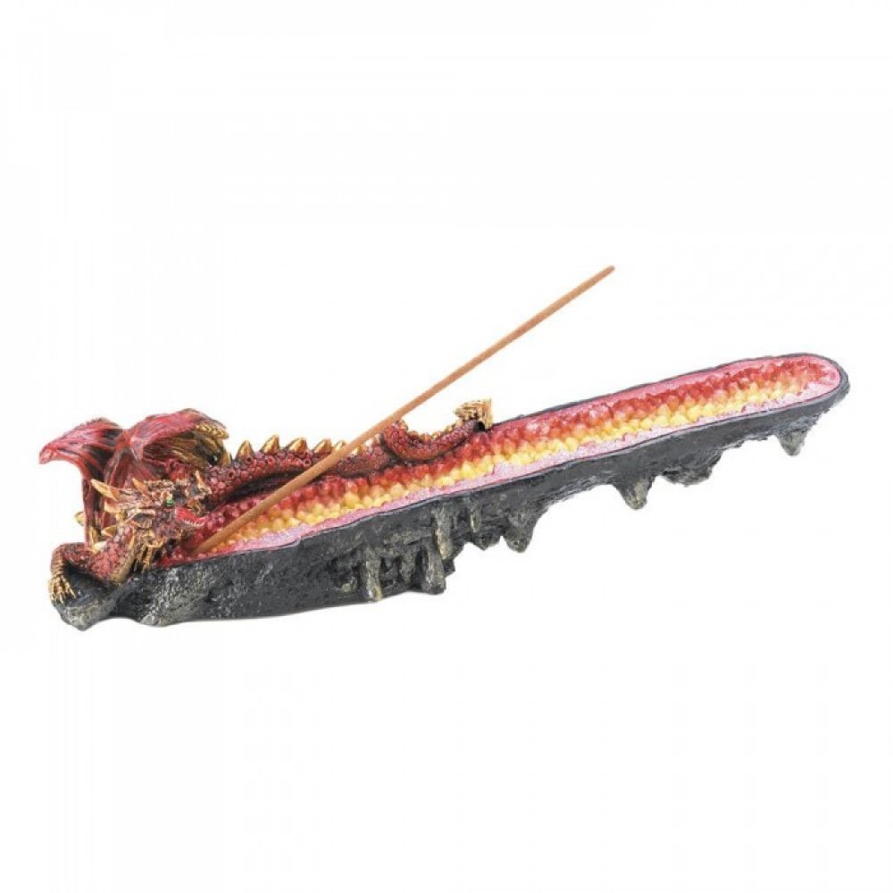 Dragon Crest 10017773 - Orange Dragon Cystal Incense Burner