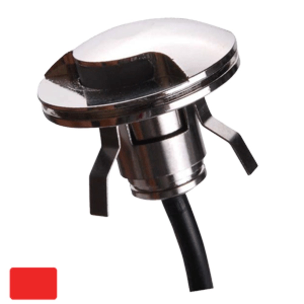 Lunasea Lighting LLB-571R-81-00 - Lunasea Stainless Waterproof Courtesy Light - 10-40VDC - Red