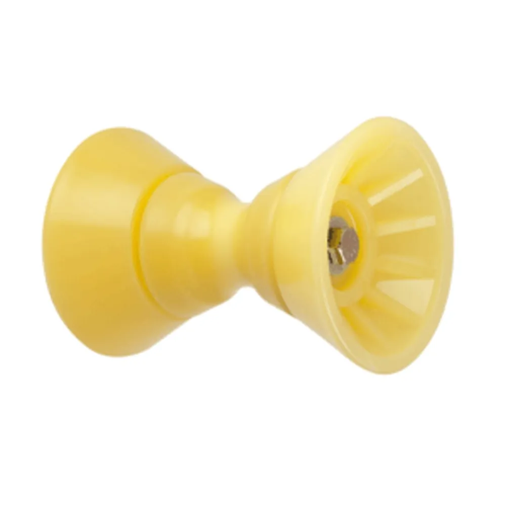 C.E. Smith 29301 — C.E. Smith 4" Bow Bell Roller Assembly - Yellow TPR