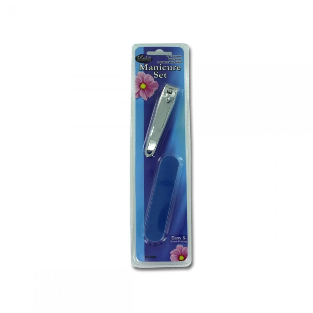 salon collections KL1163 — Compact Manicure Set with Emery Boards
