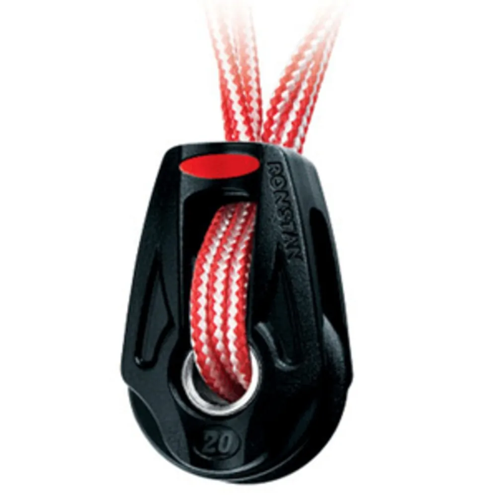 Ronstan RF25109 — Ronstan Series 20 Ball Bearing Orbit Block - Single - Dyneema Lashing - Becket Option