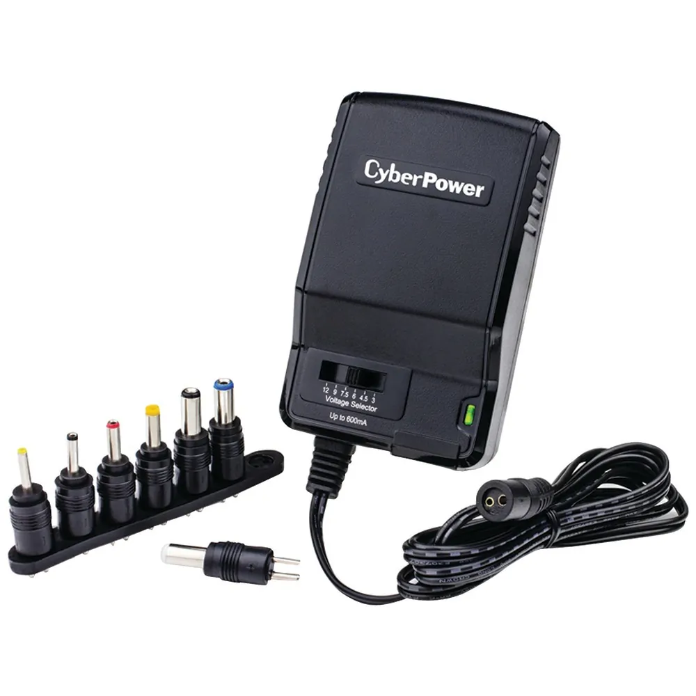 CyberPower RA42731 - Cyberpower 600ma Universal 120-volt Ac Power Adapter CYBCPUA
