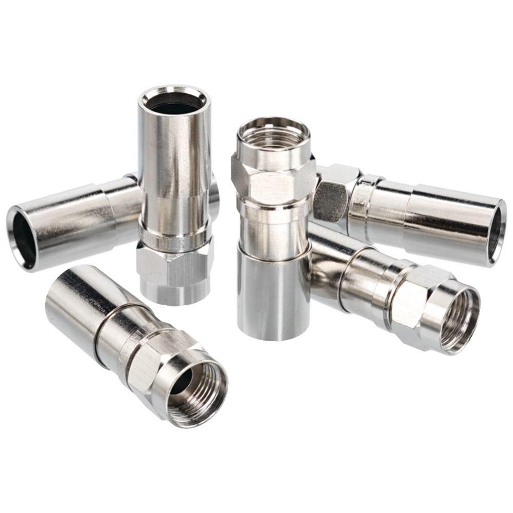 IDEA ELECTRONICS RA6934 - Ideal Rg6 F-compression Connectors (rtq; 100 Pk) IDI92656