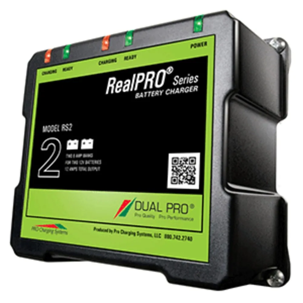 Dual Pro RS2 — Dual Pro RealPRO Series Battery Charger - 12A - 2-6A-Banks - 12V/24V