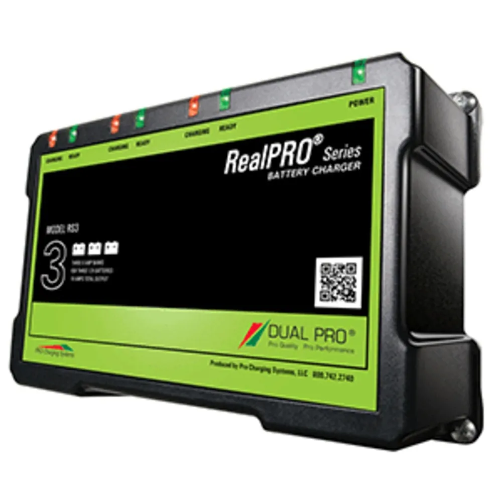 Dual Pro RS3 — Dual Pro RealPRO Series Battery Charger - 18A - 3-6A-Banks - 12V-36V