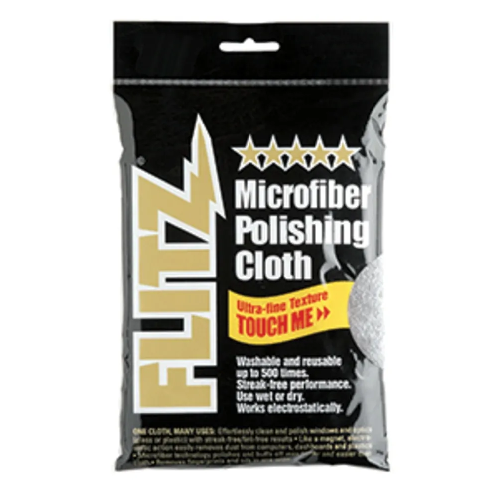 Flitz MC200 — Flitz Microfiber Polishing Cloth - 16" x 16" - Single Bag