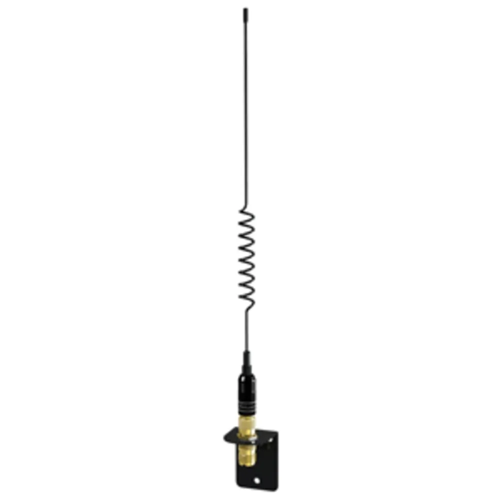 Shakespeare 5216 — Shakespeare VHF 15in 5216 SS Black Whip Antenna - Bracket Included