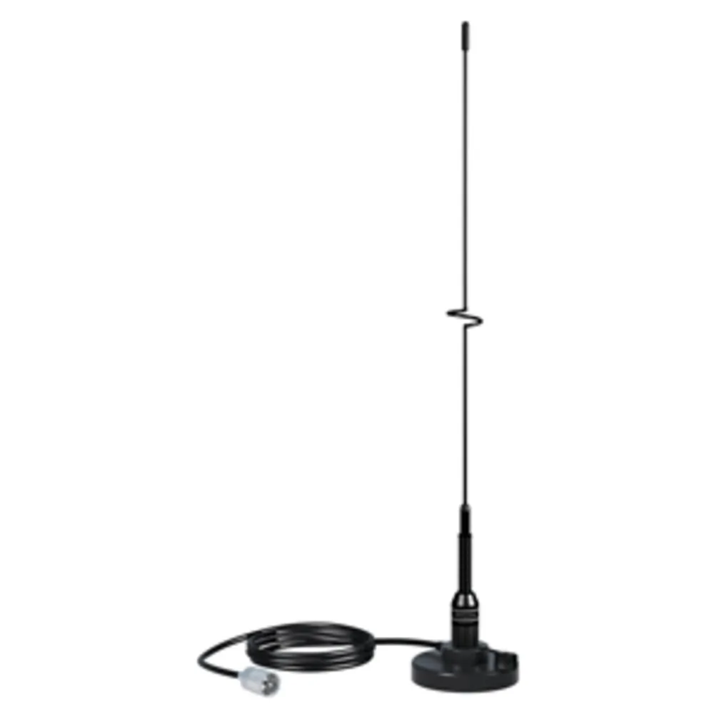 Shakespeare 5218 — Shakespeare VHF 19" 5218 Black SS Whip Antenna - Magnetic Mount