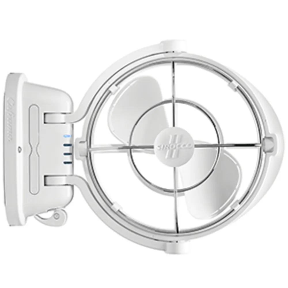 Caframo 7010CAWBX — SEEKR by Caframo Sirocco II 3-Speed 7" Gimbal Fan - White - 12-24V