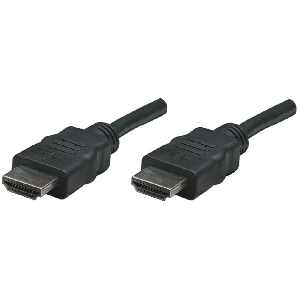 Manhattan 322539 — MANHATTAN HIGH SPEED HDMI CABLE, 3D, 4K, HDMI MALE TO MALE, SHIELDED, BLACK, 10