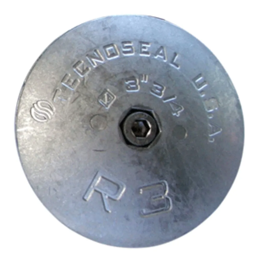Tecnoseal R3 — Tecnoseal R3 Rudder Anode - Zinc - 3-3/4" Diameter