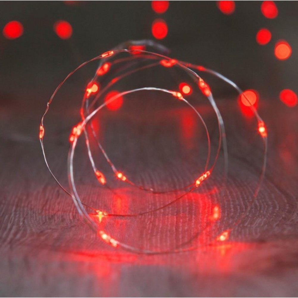Home Locomotion 12010843 - 20 Led Copper Fairy Lights Red