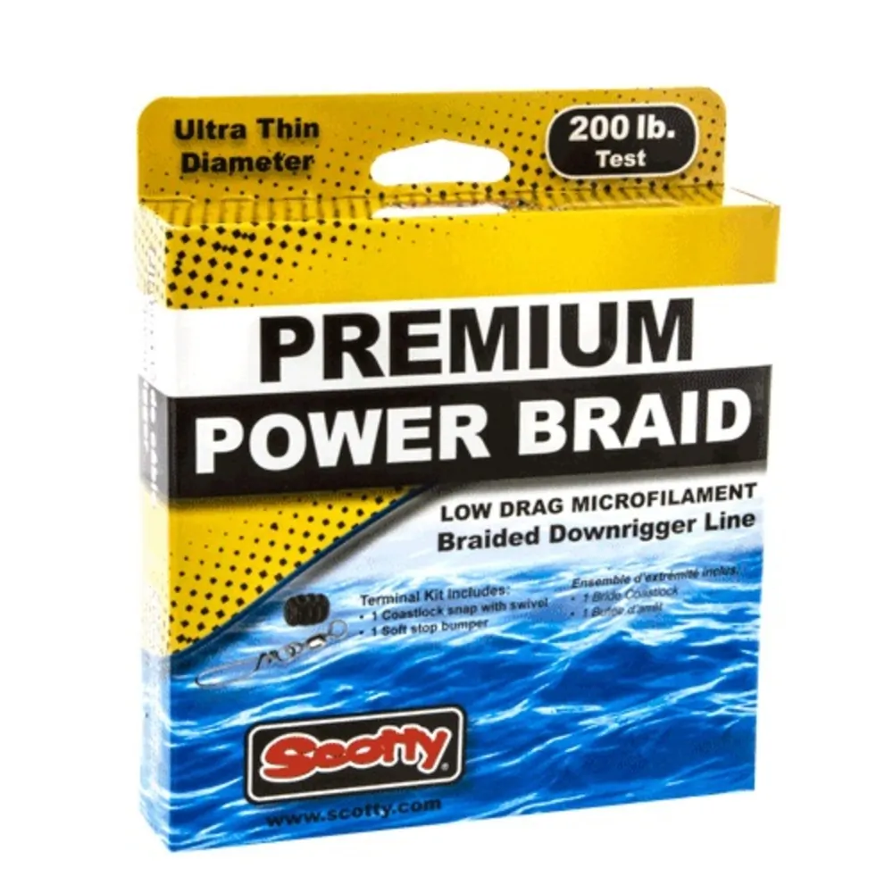 Scotty Fishing 2702K — Scotty Premium Power Braid Downrigger Line - 400ft of 200lb Test