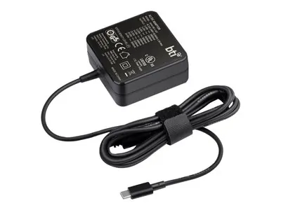 BATTERY TECHNOLOGY 1HE08AA#ABA-BTI — 65W USB TYPE C DESKTOP AC ADAPTER FOR HP (BLACK) 1HE08AA#ABA
