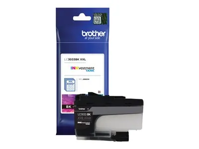 Brother LC3033BK — Brother LC3033BK Single Pack Super High-yield Black INKvestment Tank Ink Cartridge - Inkjet - Super High Yield - 3000 Pages - 1 Pack