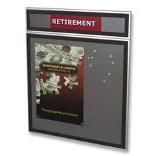 QUARTET S2323 — Magnetic Acrylic Cover Matrix Sign - 23"x23" Aluminum Frame