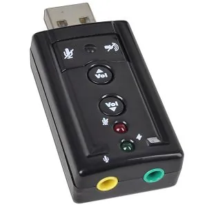 Generic N-USB5CH — 5.1 CHANNEL USB 2.0 EXTERNAL DIGITAL SOUND ADAPTER PLUG IN HEADPHONES & MICROPHONE THROUGH A USB PORT!