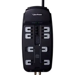 CyberPower CSHT808TC - Home Theater Surge Protector with 2850J and 8 Outlets