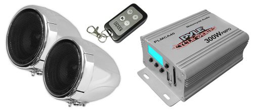 PYLE PLMCA40 - Pyle Motorcycleatv  Mp3 Amplifier Weatherproof Fm Radio 150w
