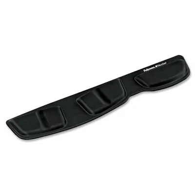FELLOWES 9182801 — KEYBOARD PALM SUPPORT W/MICROBAN - BLACK