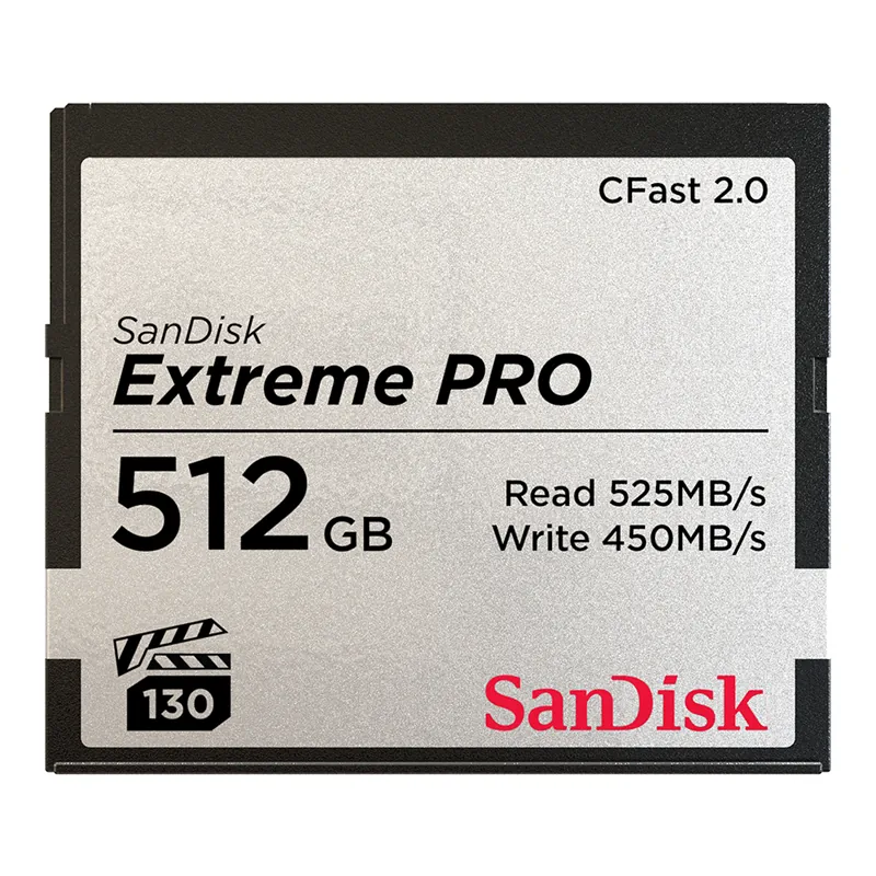 Western Digital SDCFSP-512G-A46D — SANDISK EXTREME PRO CFAST 2.0, 512GB, FULL HD, 4K VIDEO RECORDINGFULL HD, 4K VID