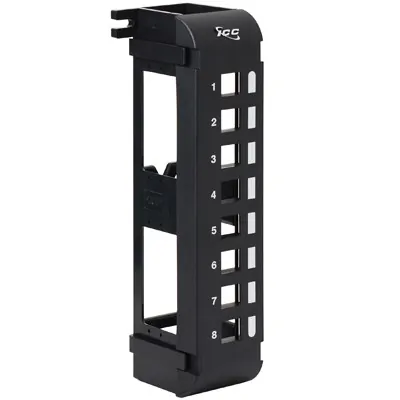 Cablesys ICC-IC107BP8VB — ICC ICC-IC107BP8VB Patch Panel, Blank,vertical,8-port Flush