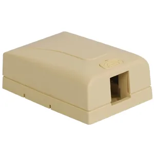 Cablesys ICC-IC108SB1IV — ICC ICC-IC108SB1IV Surface Mount Box, Elite, 1-port, Ivory