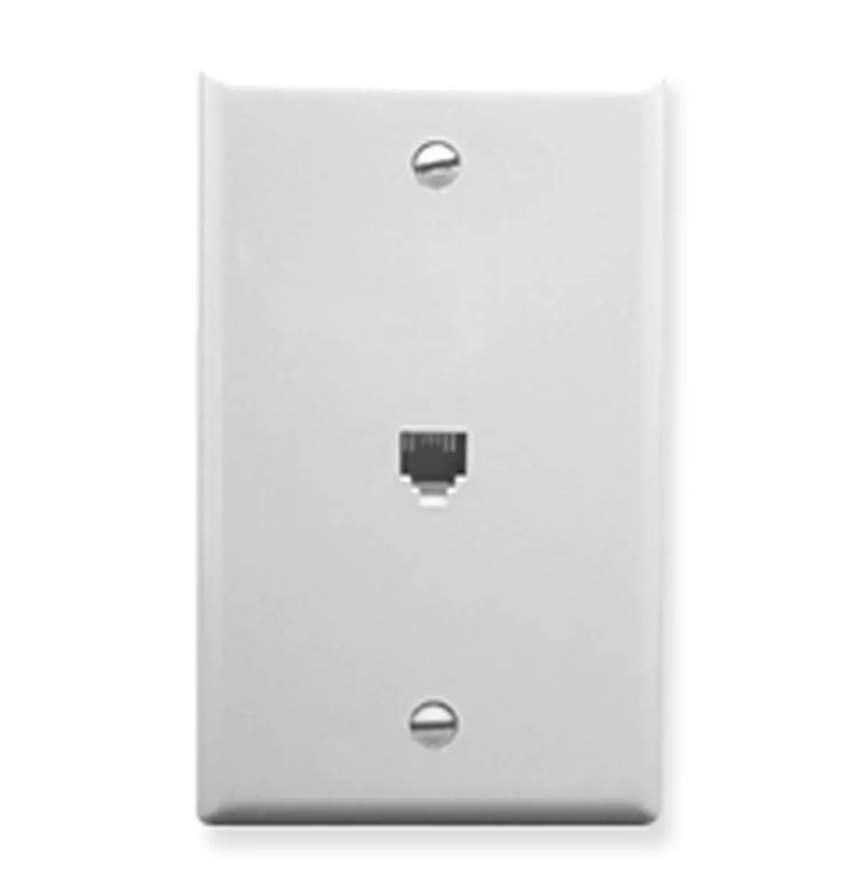 Cablesys ICC-IC630E60WH — ICC ICC-IC630E60WH Wall Plate, Voice 6p6c, White