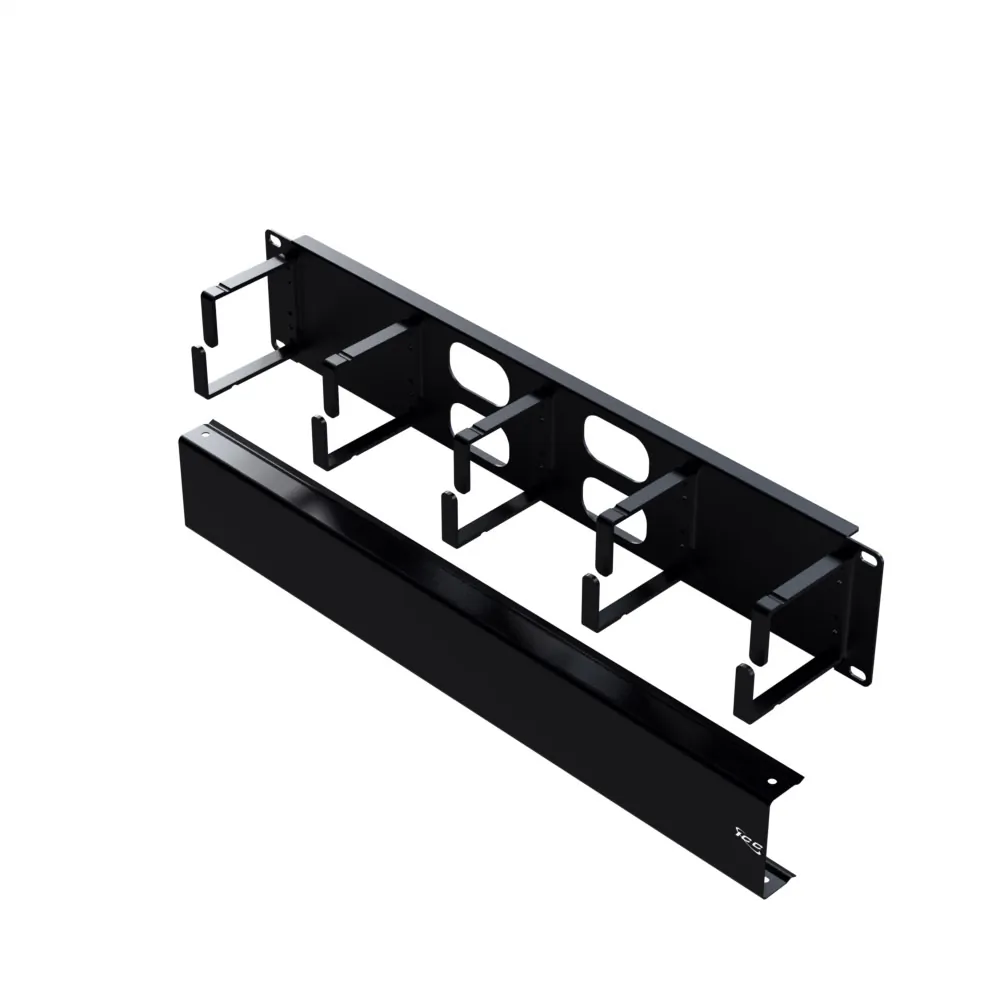 Cablesys ICC-ICCMSCMPK2 — ICC ICC-ICCMSCMPK2 Panel Cable Mgmt Metal Ring And Cover 2u