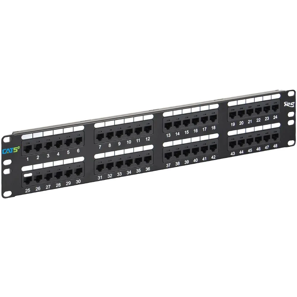 Cablesys ICC-ICMPP0485E — ICC ICC-ICMPP0485E Patch Panel 48pt, Cat5e, 2rms