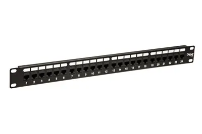 Cablesys ICC-ICMPP24CP6 — ICC ICC-ICMPP24CP6 Patch Panel,cat 6, Feed-thru 24-p,1rms