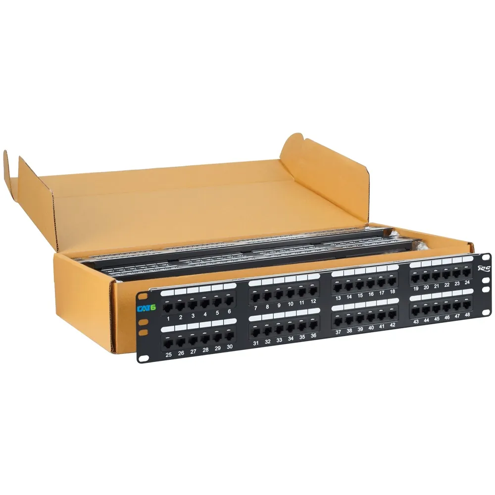 Cablesys ICC-ICMPP4860V — ICC ICC-ICMPP4860V Patch Panel, Cat 6, 48-port, 2 Rms, 6 Pk
