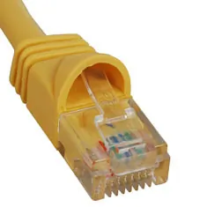 Cablesys ICC-ICPCSK14YL — 14' Yellow Cat 6 Patch Cable with Molded Boot