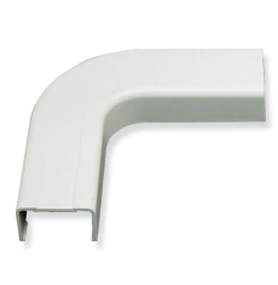 Cablesys ICC-ICRW11EOWH — ICC ICC-ICRW11EOWH Flat Elbow, 3/4in, White, 10pk